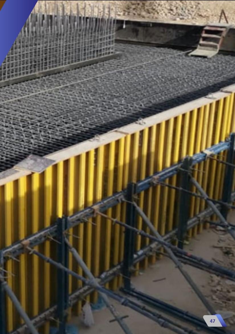 Qidiyya bridge piers — steel reinforcement bar works